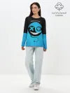 Лонгслив женский. Хлопок / Smail Blue
