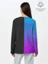 Лонгслив женский. Хлопок / Gradient emoji