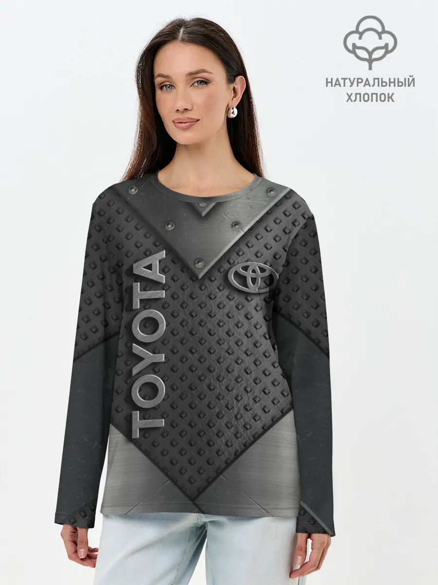 Лонгслив женский. Хлопок / TOYOTA IRON | STEEL