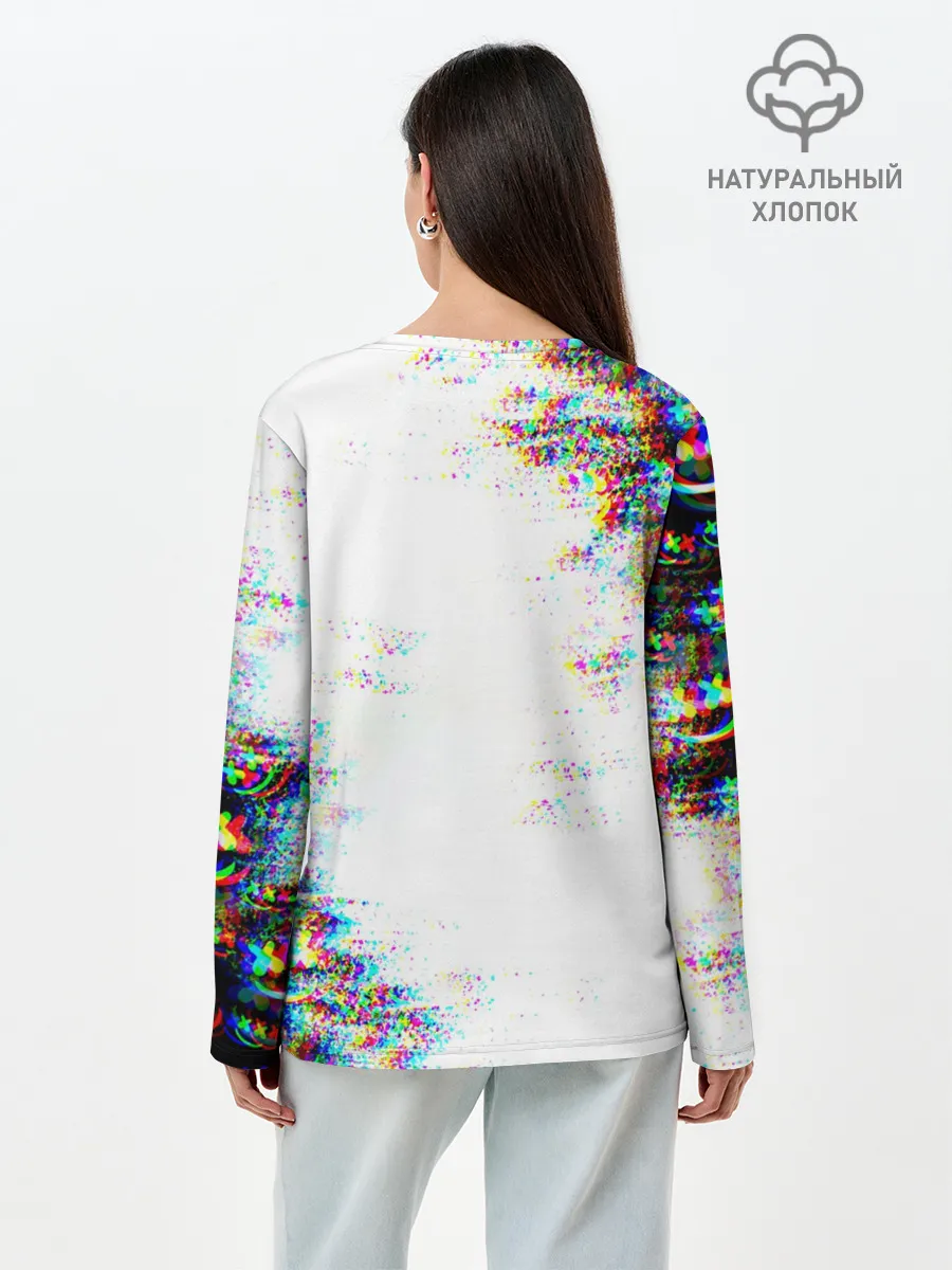 Лонгслив женский. Хлопок / MARSHMELLOW GLITCH