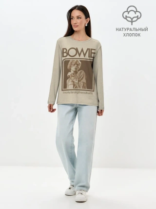 Лонгслив женский. Хлопок / Im Only Dancing - David Bowie
