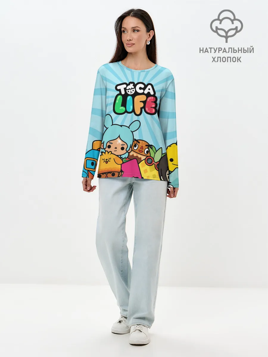 Лонгслив женский. Хлопок / Toca boca life