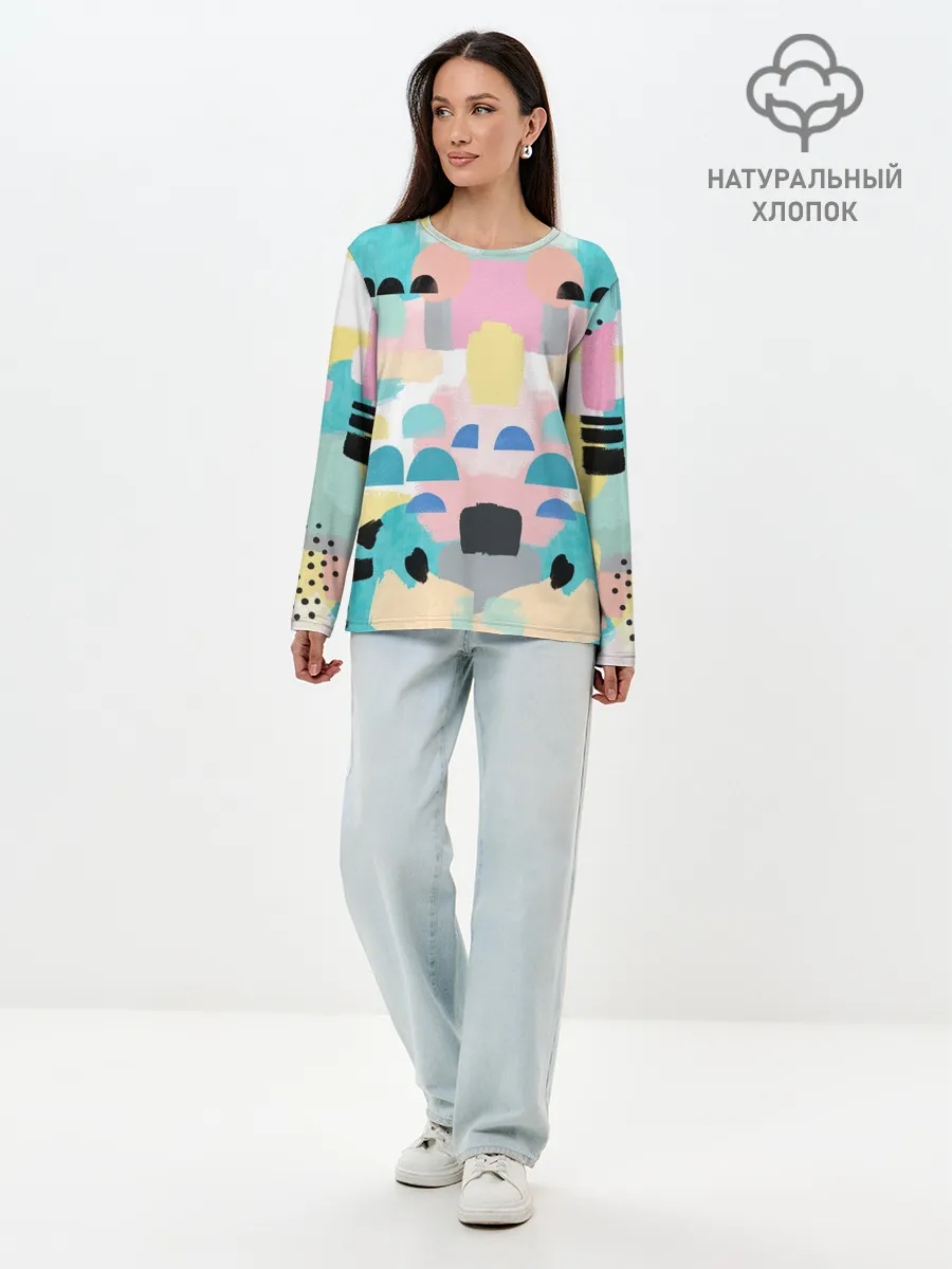 Лонгслив женский. Хлопок / Surtex