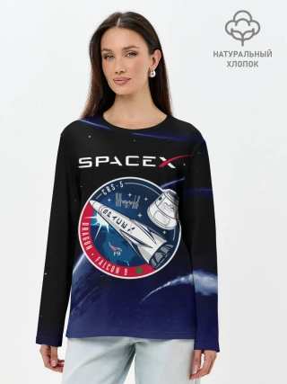 Лонгслив женский. Хлопок / Space X