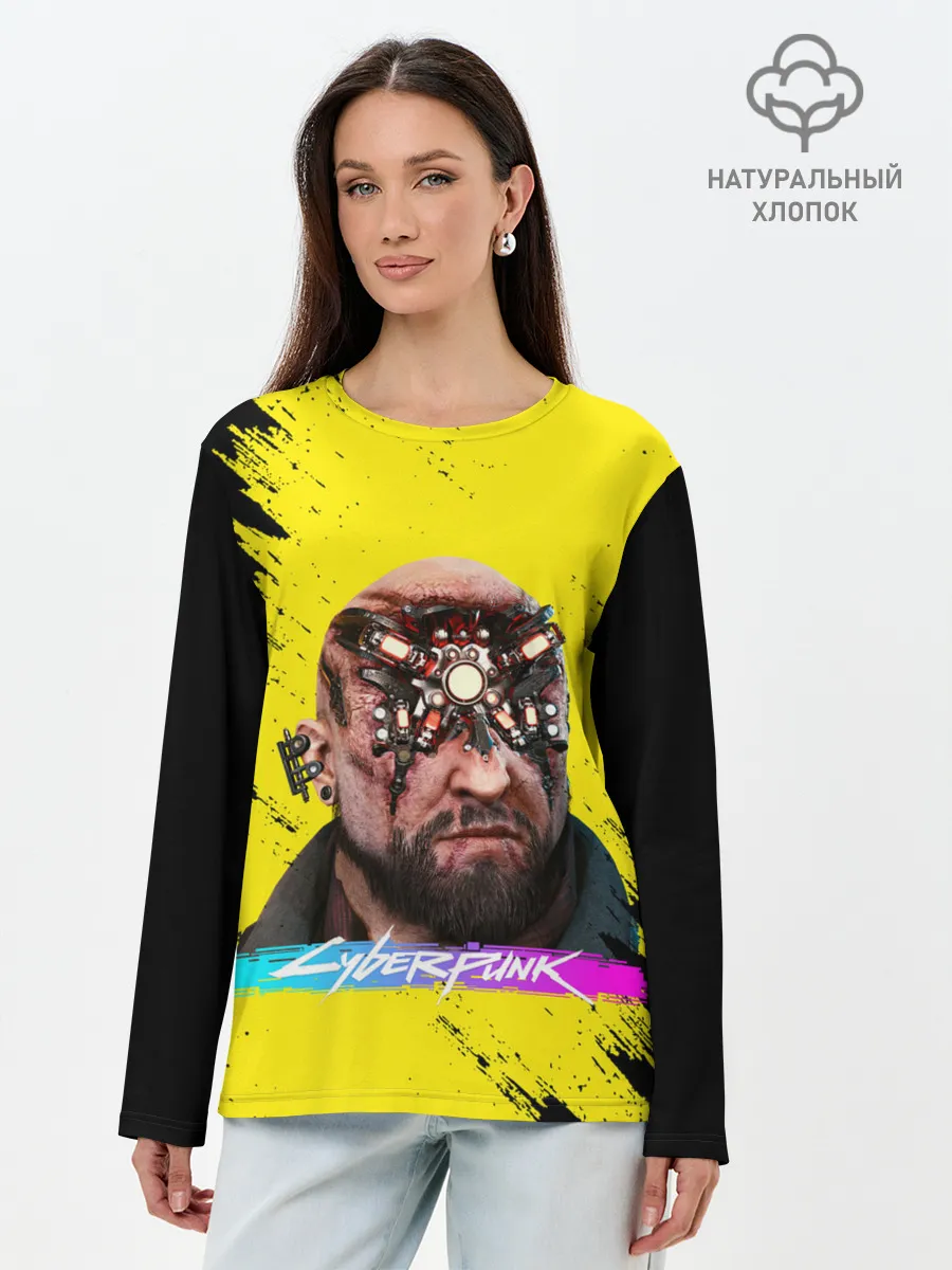 Лонгслив женский. Хлопок / CD Projekt | CYBERPUNK 2077