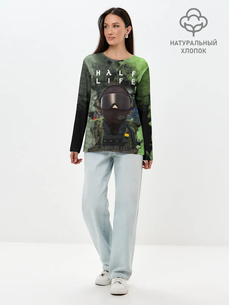 Лонгслив женский. Хлопок / Opposing Force | Half-Life