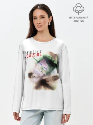 Лонгслив женский. Хлопок / Outside - David Bowie