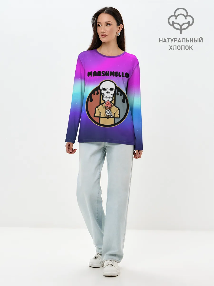 Лонгслив женский. Хлопок / MARSHMELLO | МАРШМЕЛЛОУ