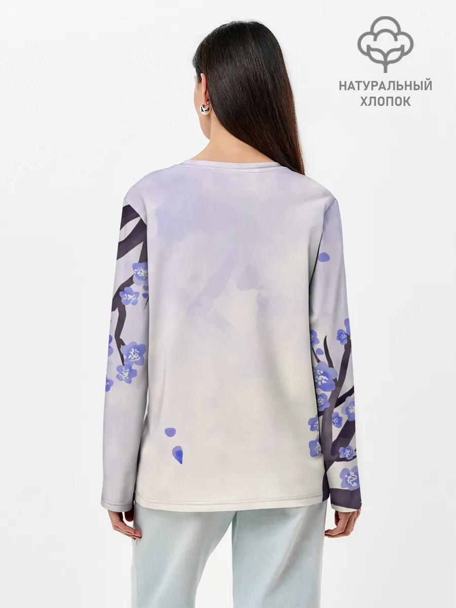 Лонгслив женский. Хлопок / Годжо Сатору Магическая битва