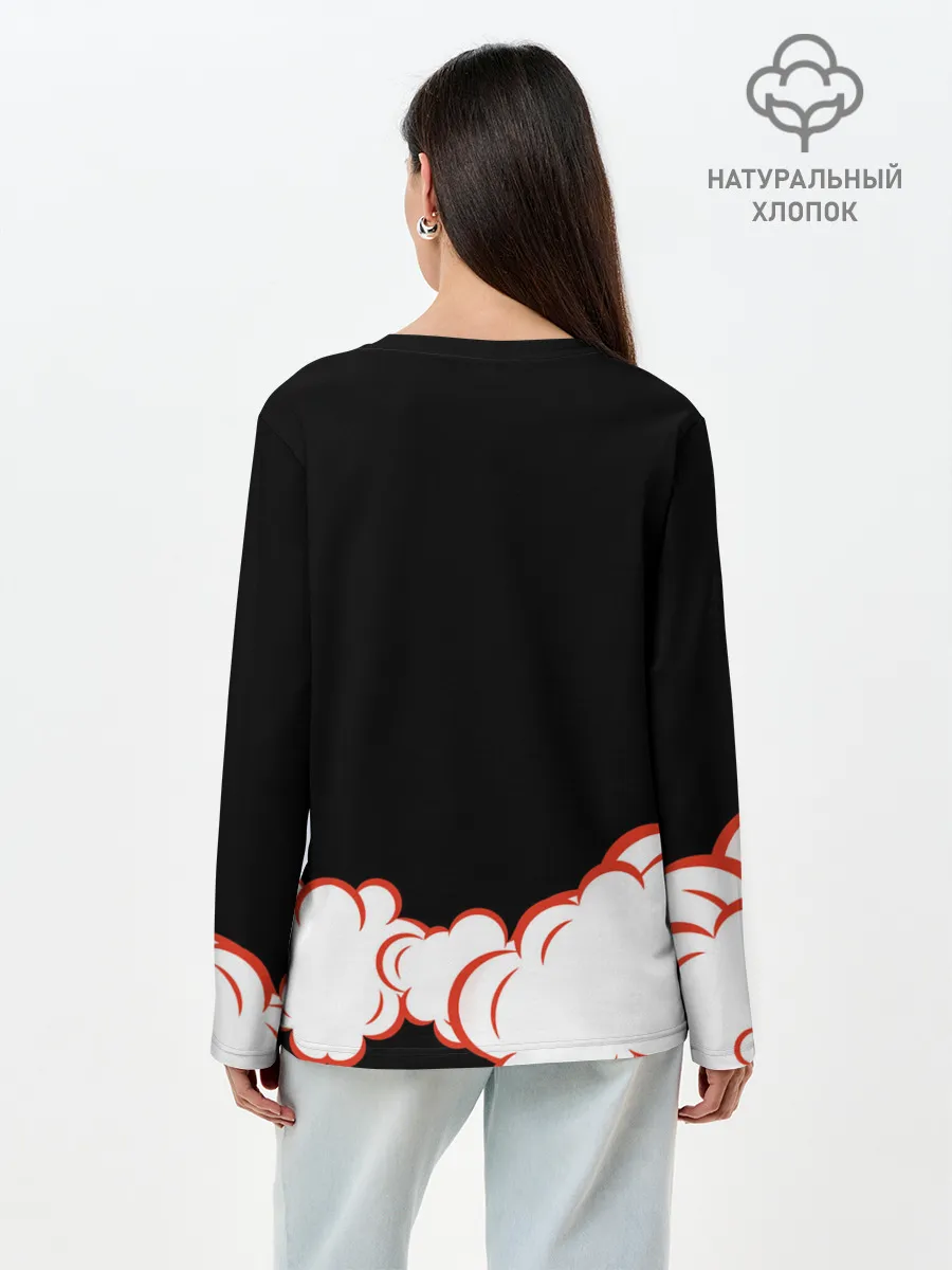 Лонгслив женский. Хлопок / Рёмен Сукуна Магическая битва