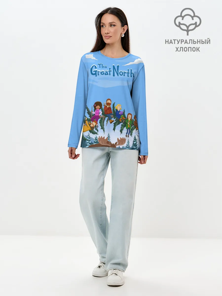 Лонгслив женский. Хлопок / The Great North