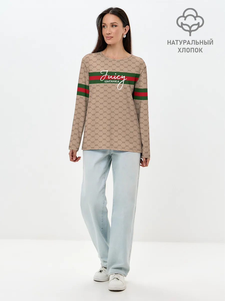 Лонгслив женский. Хлопок / Juicy цыганка. Гуччи