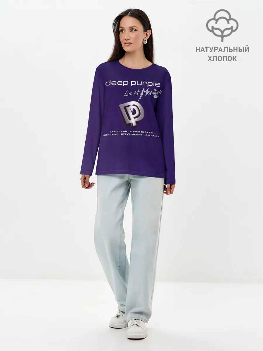 Лонгслив женский. Хлопок / Deep Purple - Live at Montreux 1996