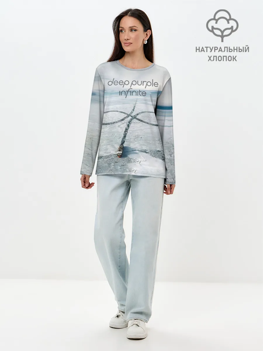 Лонгслив женский. Хлопок / Infinite - Deep Purple