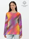Лонгслив женский. Хлопок / vivid gradient