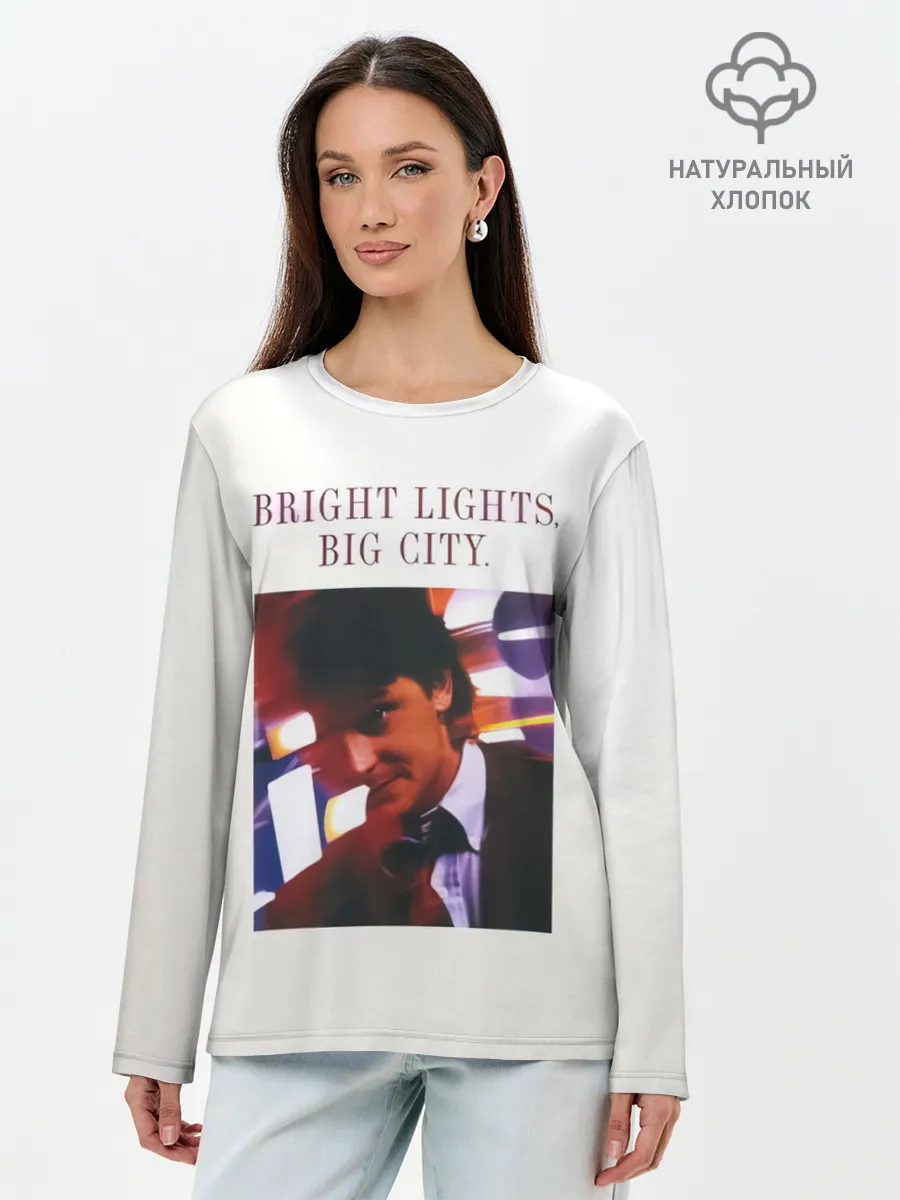 Лонгслив женский. Хлопок / Bright Lights, Big City - Depeche Mode