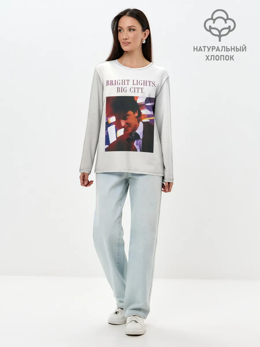 Лонгслив женский. Хлопок / Bright Lights, Big City - Depeche Mode