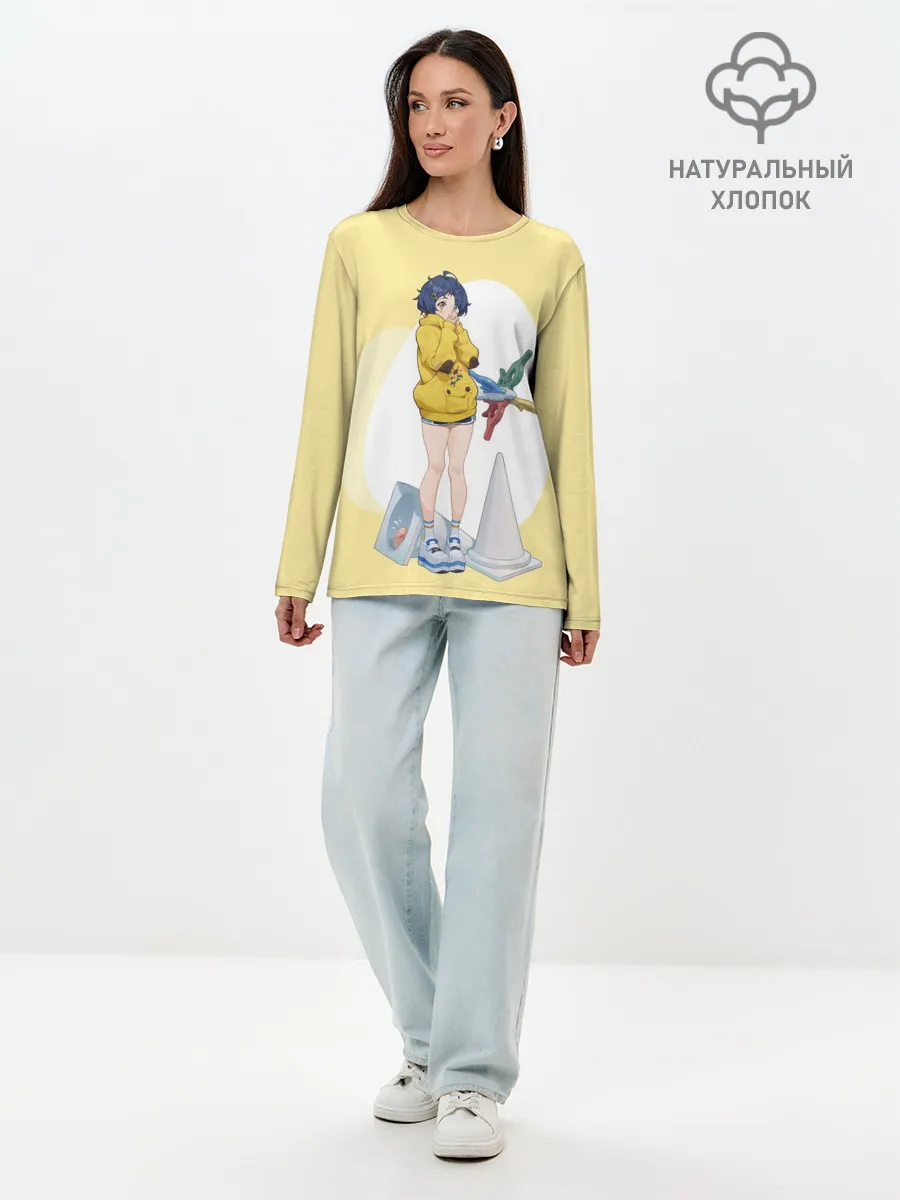 Лонгслив женский. Хлопок / А-чан