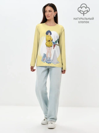 Лонгслив женский. Хлопок / А-чан