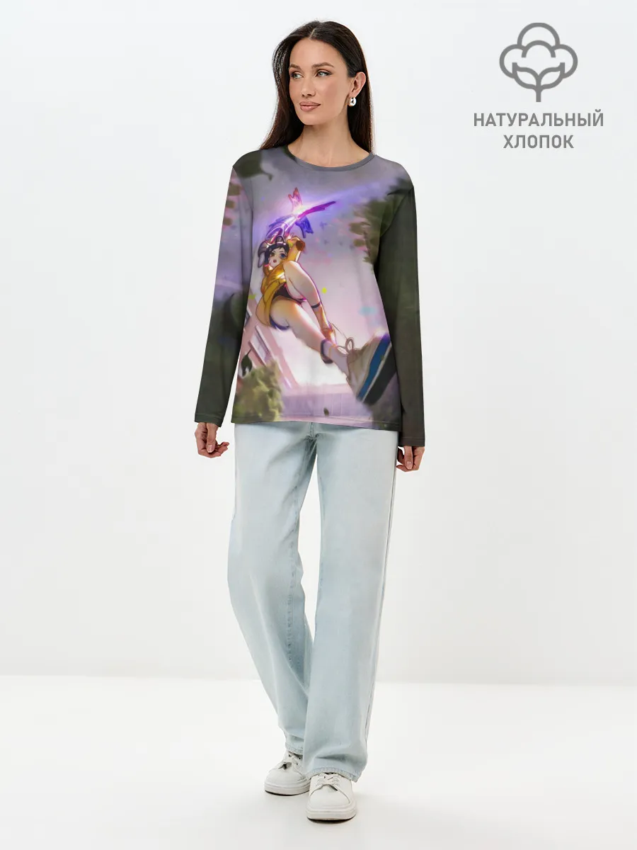 Лонгслив женский. Хлопок / Ай Ото. Приоритет Чудо-Яйца