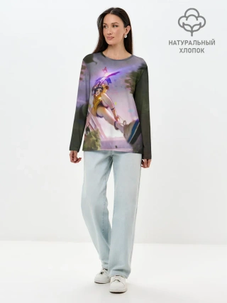 Лонгслив женский. Хлопок / Ай Ото. Приоритет Чудо-Яйца