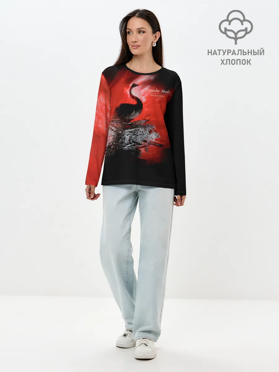 Лонгслив женский. Хлопок / Speak & Spell - Depeche Mode