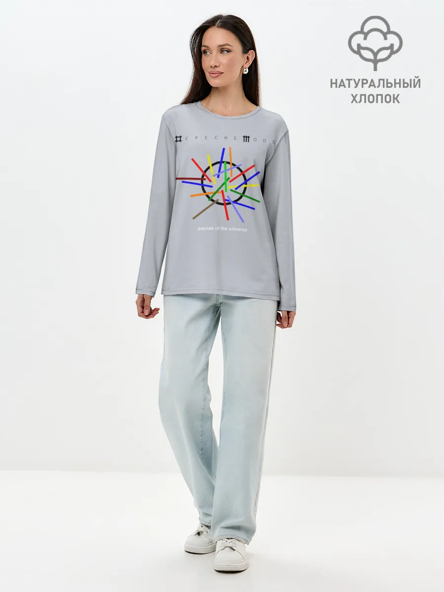 Лонгслив женский. Хлопок / Sounds of the Universe - Depeche Mode