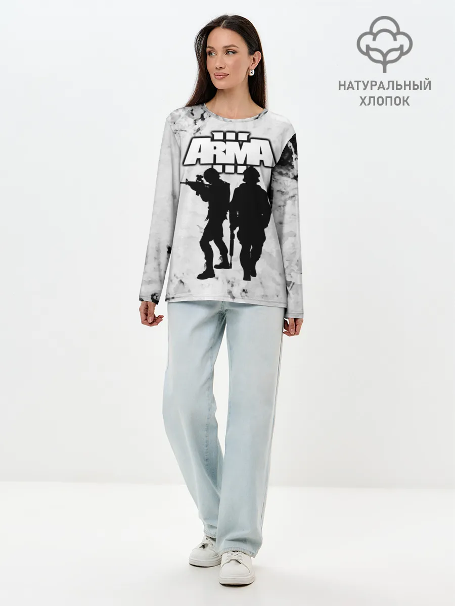 Лонгслив женский. Хлопок / Arma / Арма,Tactical Simulator