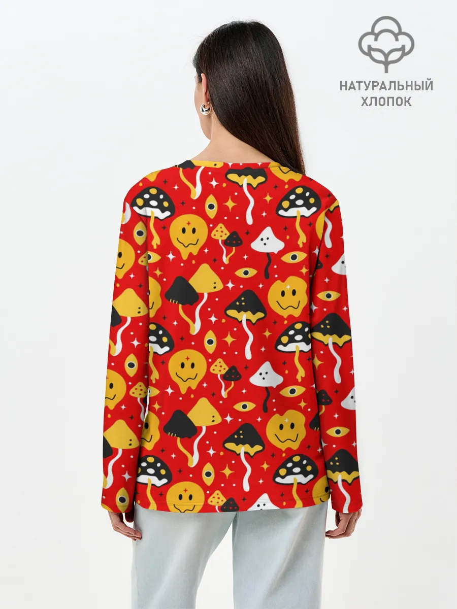 Лонгслив женский. Хлопок / Галюцинации