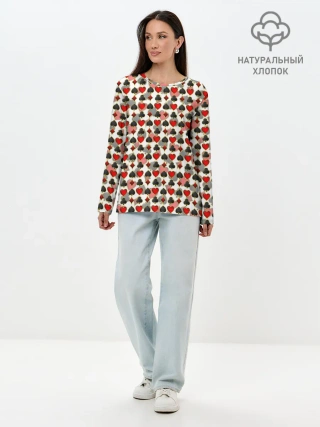 Лонгслив женский. Хлопок / КАРТЫ | КАРТОЧНЫЕ МАСТИ