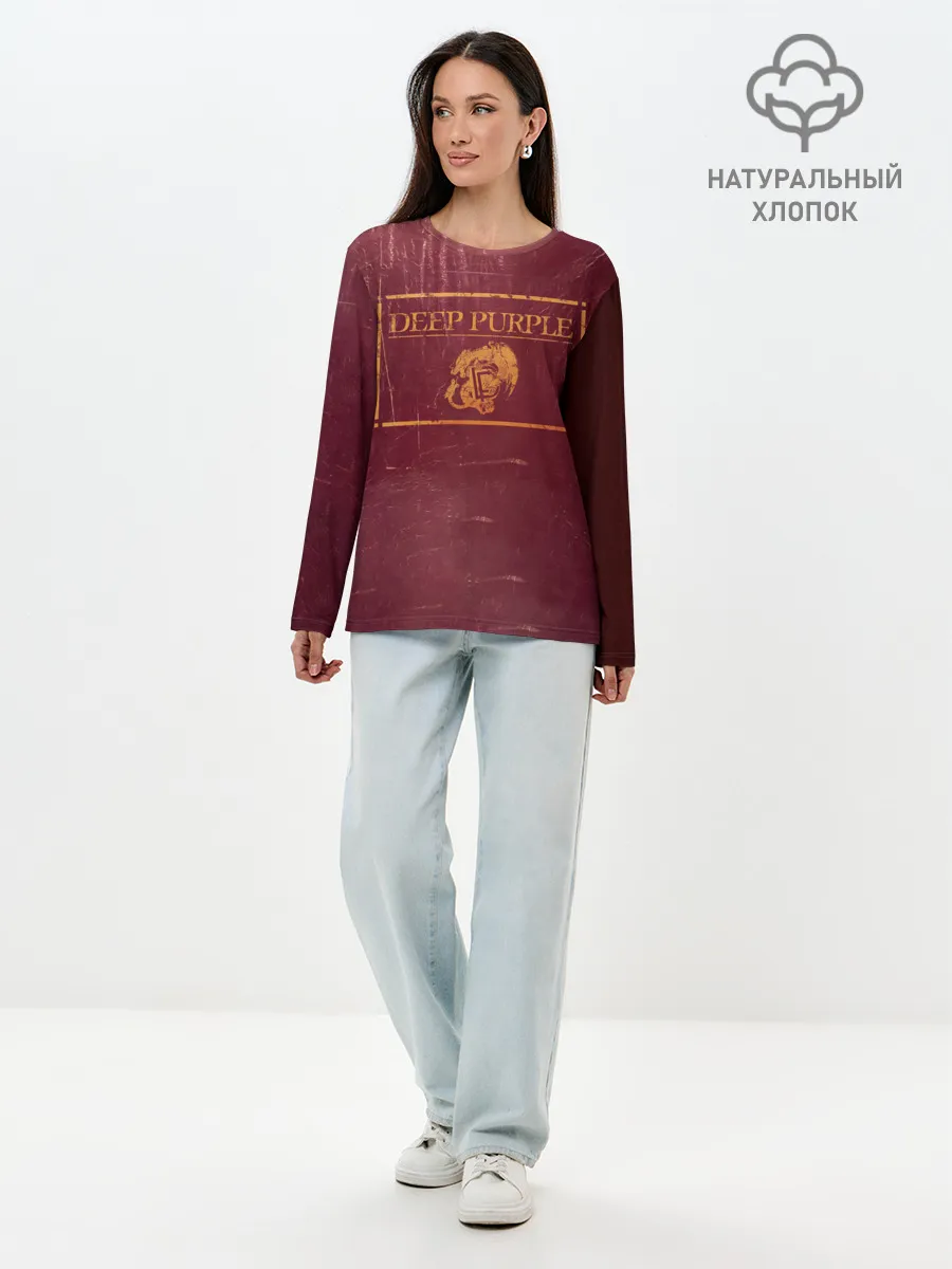 Лонгслив женский. Хлопок / Live in Europe 1993 - Deep Purple