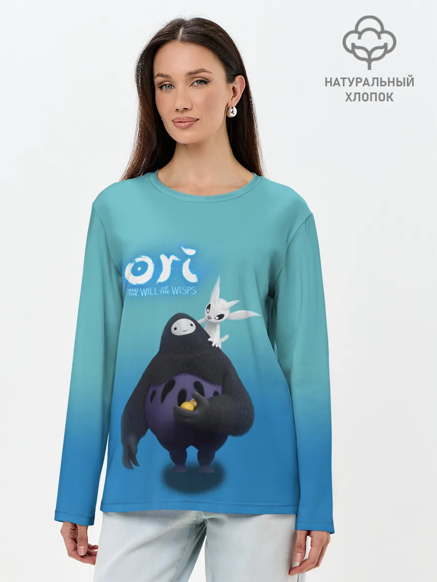 Лонгслив женский. Хлопок / Naru и Ori | Нару and Ori