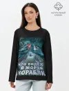 Лонгслив женский. Хлопок / ВОЕННО МОРСКОЙ ФЛОТ