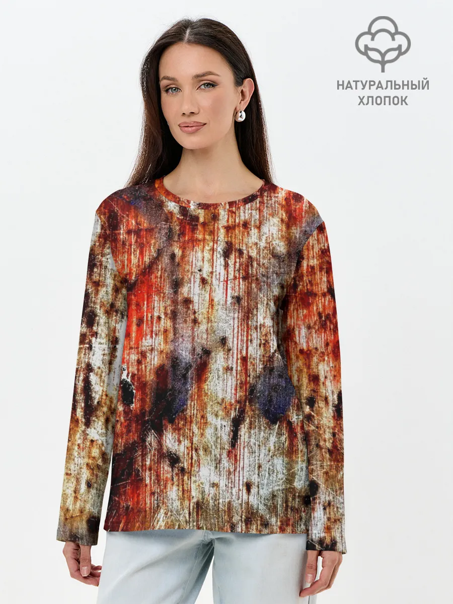 Лонгслив женский. Хлопок / Ой, где был я вчера