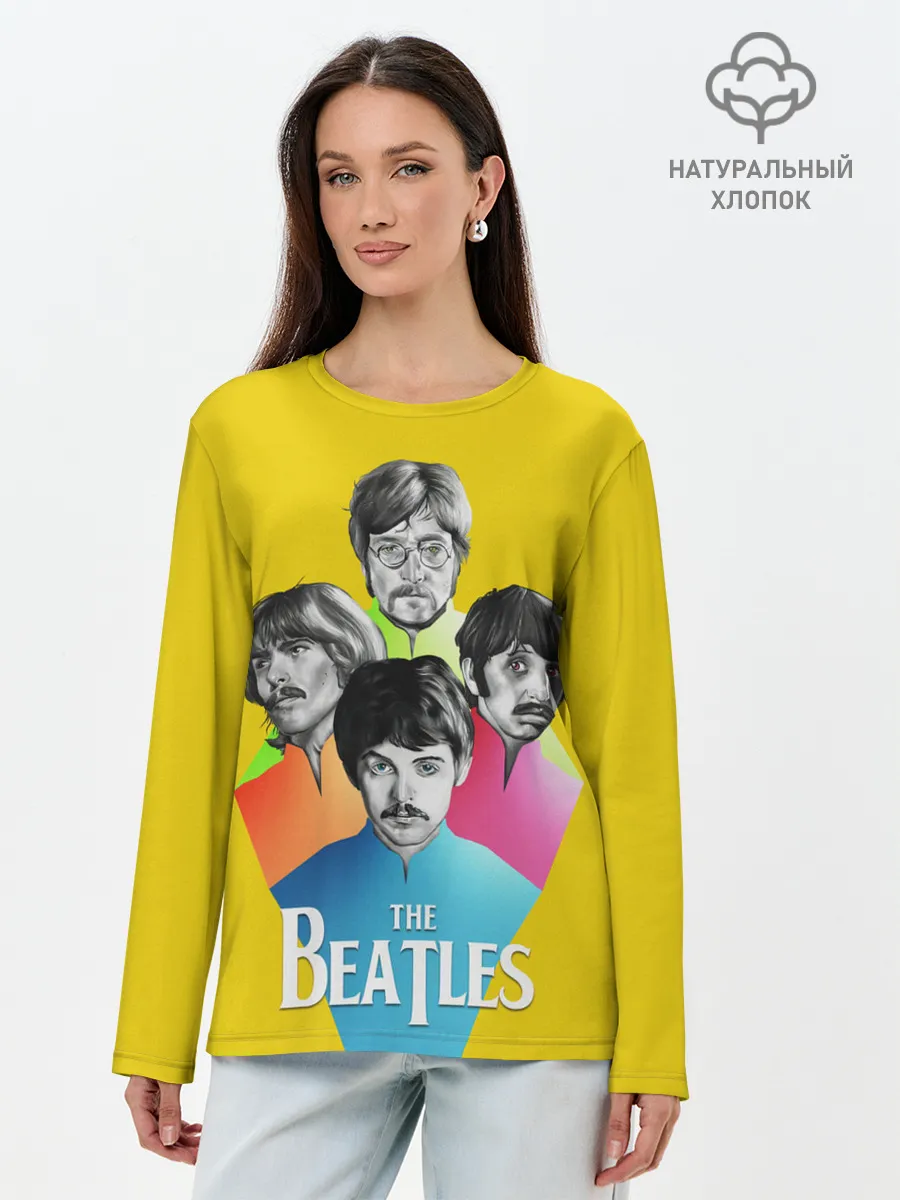 Лонгслив женский. Хлопок / Банда Битлов