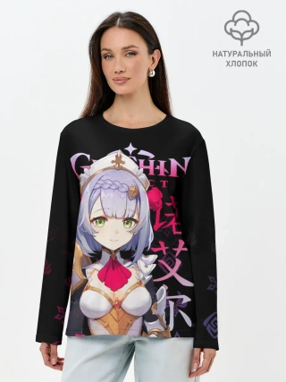 Лонгслив женский. Хлопок / Ноэлль / Genshin Impact