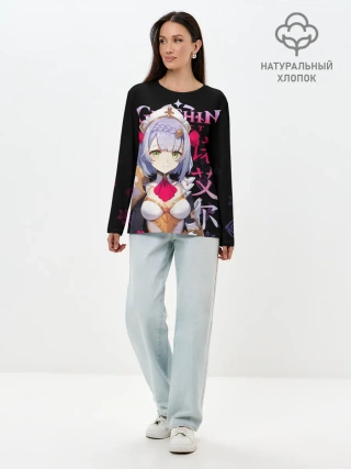 Лонгслив женский. Хлопок / Ноэлль / Genshin Impact