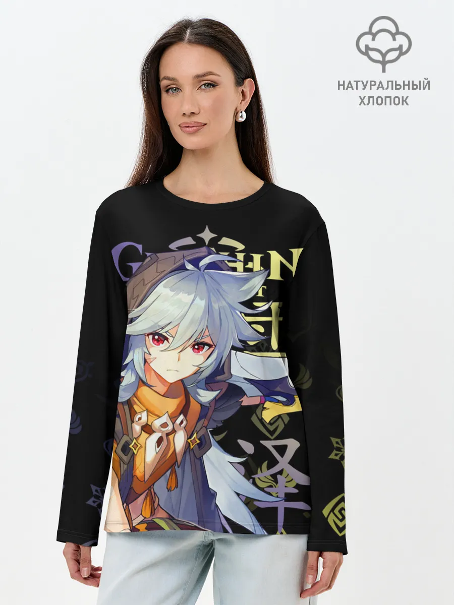 Лонгслив женский. Хлопок / Рэйзор / Genshin Impact