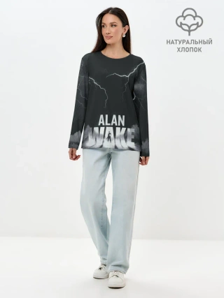 Лонгслив женский. Хлопок / Alan Wake | Dark Place