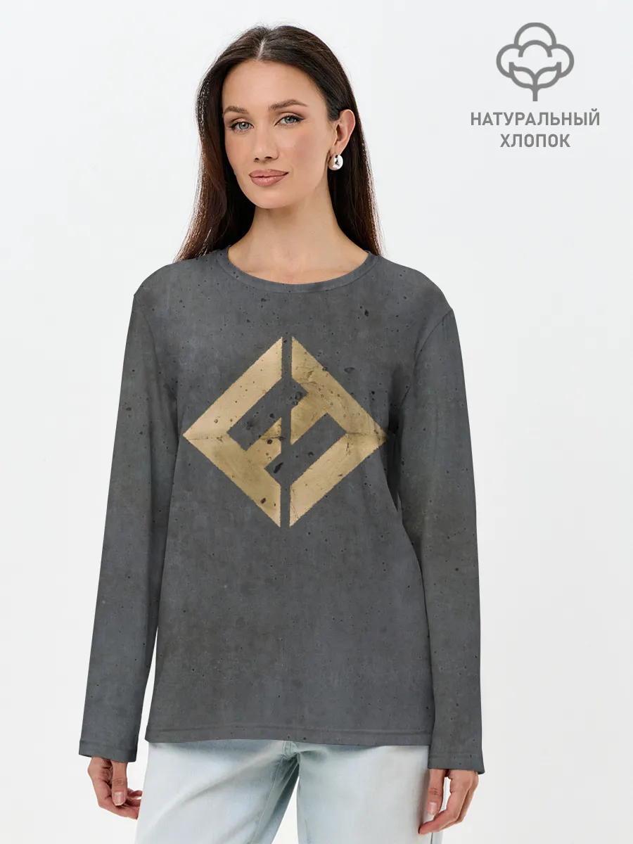 Лонгслив женский. Хлопок / Concrete and Gold - Foo Fighters
