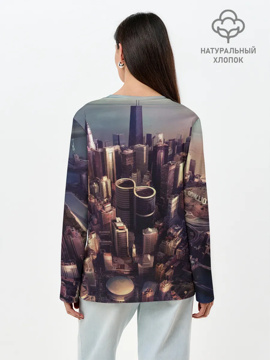 Лонгслив женский. Хлопок / Sonic Highways - Foo Fighters