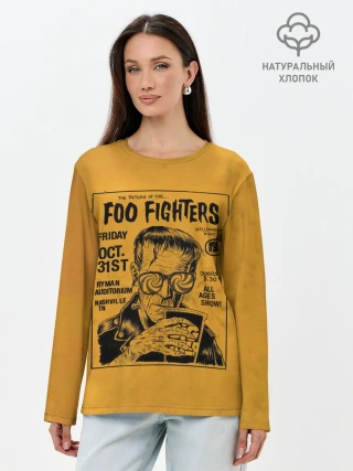 Лонгслив женский. Хлопок / THE RETURN OF THE... FOO FIGHTERS