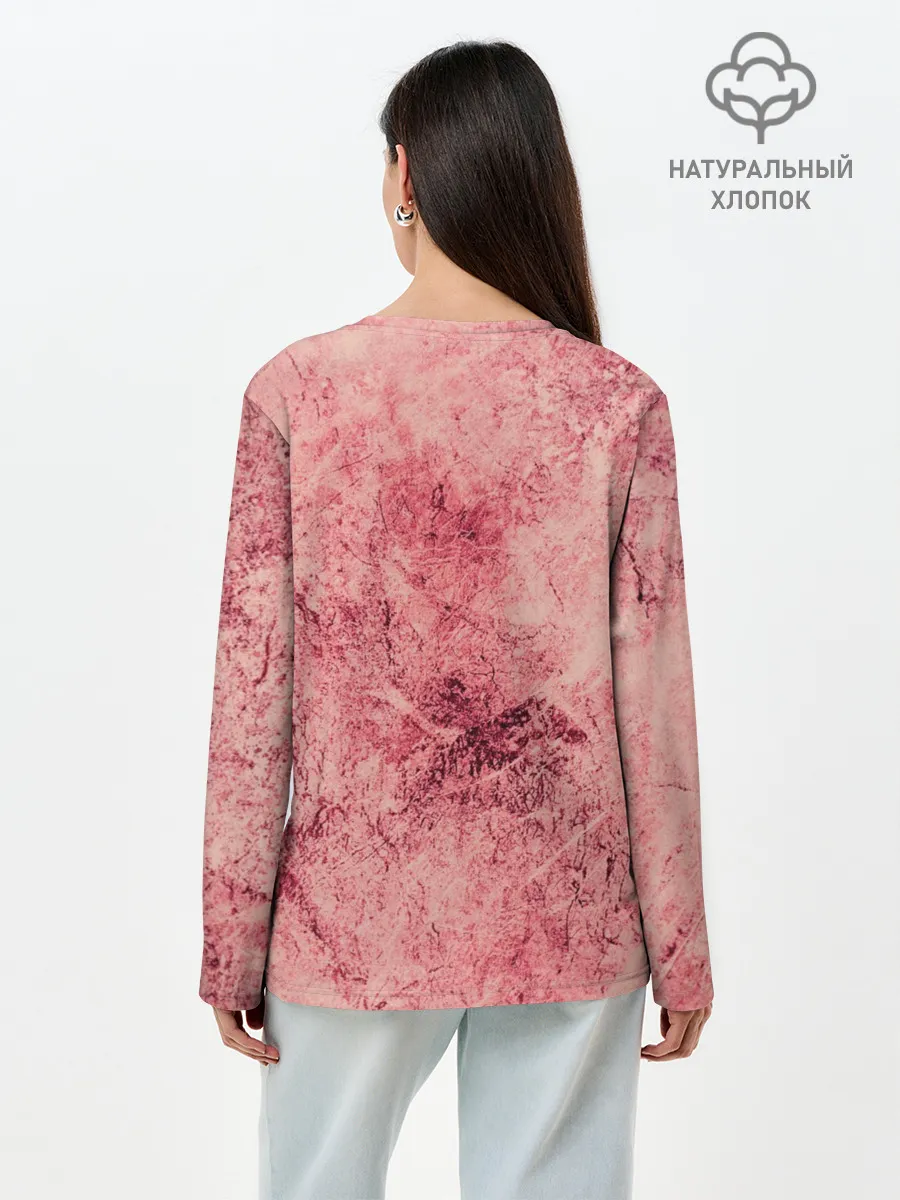 Лонгслив женский. Хлопок / Свирепый Луффи