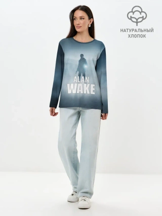 Лонгслив женский. Хлопок / Alan Wake Video Game Art