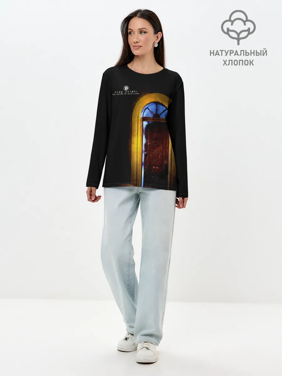 Лонгслив женский. Хлопок / The House of Blue Light - Deep Purple