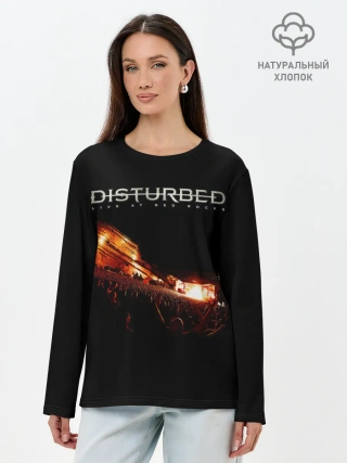 Лонгслив женский. Хлопок / Live at Red Rocks - Disturbed