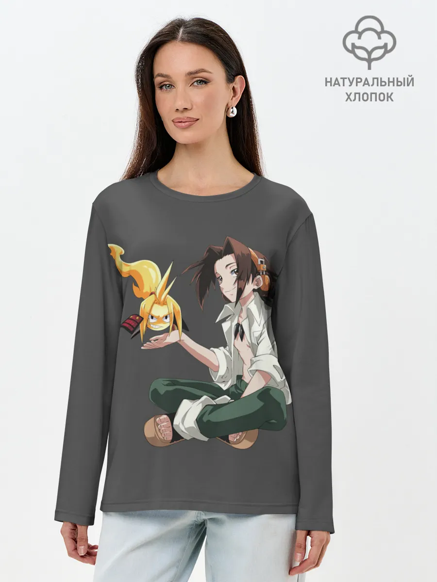 Лонгслив женский. Хлопок / Веслый Йо