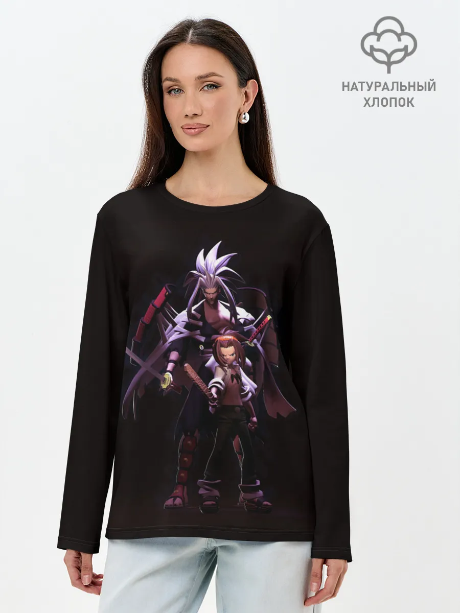 Лонгслив женский. Хлопок / Йо Король Шаманов