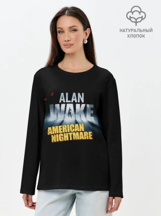Лонгслив женский. Хлопок / Alan Wake триллер