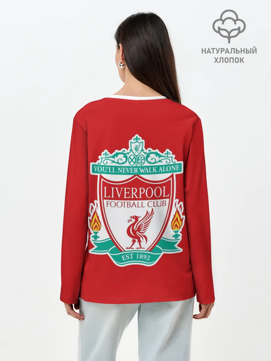 Лонгслив женский. Хлопок / F.C. LIVERPOOL